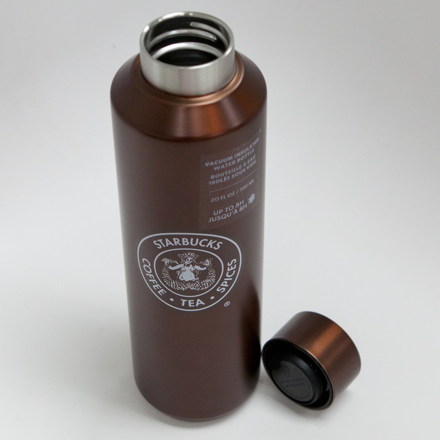 Starbucks Pike Place Original Logo Stainless Steel Water Bottle, 20 oz