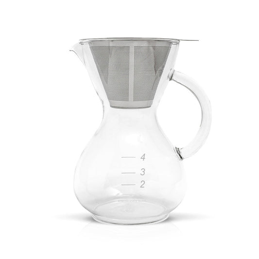 Yama Coffee Drip Pot w/ Glass Handle & Filter Cone - 20oz