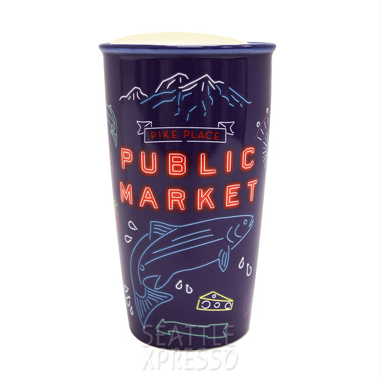 Starbucks Pike Place Local Collection Double Wall Ceramic Travel Mug